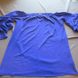 AX Paris Curve Ruffle Sleeve Blouse Sz 16